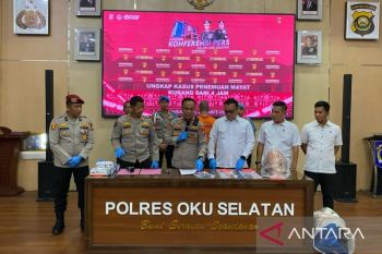 Polres OKU Selatan ungkap kasus pembunuhan ojek online tewas di kebun karet