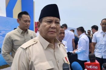 Prabowo doakan timnas berhasil dalam laga Indonesia vs Australia