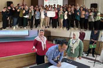 Pegadaian Kanwil X Bandung deklarasikan anti Fraud bangun integritas