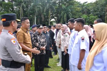 Wawako Maigus Nasir hadiri Apel Gelar Pasukan Operasi Kepolisian Terpusat "Ketupat"pengamanan Idul Fitri 1446 H