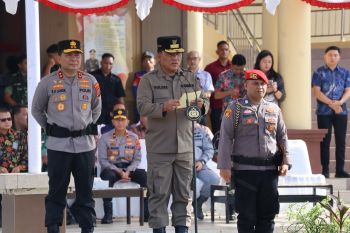 Polda Sulut laksanakan apel gelar  pasukan Operasi Ketupat 2025
