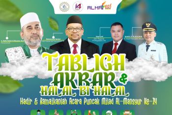Hadiri Tabligh Akbar dan Halal Bihalal Puncak Milad Ke-14 di Pondok Pesantren Al Mansyur Bangka Belitung