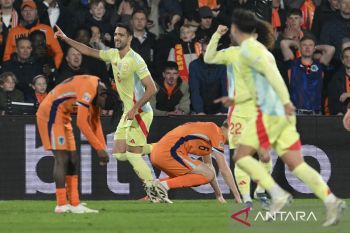 Gol Mikel Merino paksa laga Belanda vs Spanyol berakhir imbang 2-2