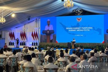 Prabowo buka bersama dengan jajaran Kabinet Merah Putih