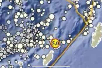 Jumat dini hari, Maluku diguncang gempa dengan Magnitude 5,0
