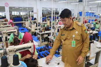 Bupati Kulon Progo memantau penyerahkan THR  perusahaan kepada karyawan