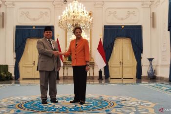 Indonesia's Prabowo hosts NDB President Dilma Rousseff in Jakarta