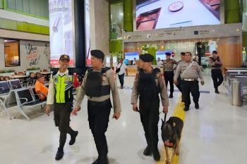 Satgas Preventif Polri kerahkan anjing pelacak amankan libur Lebaran