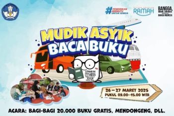 Badan Bahasa sebarkan 20.000 buku dalam "Mudik Asyik Baca Buku 2025"