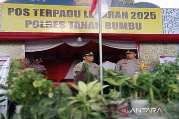 AKBP Arief Prasetya pantau langsung kelancaran arus mudik di Tanah Bumbu