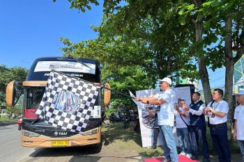 Pegadaian Kanwil Pekanbaru berangkatkan 200 pemudik ke Medan dan Padang