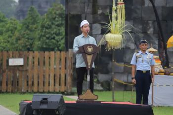 Wabup Sleman sambut Wapres pada Upacara Tawur Agung di Candi Prambanan