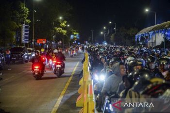 Puncak arus mudik motor di Pelabuhan Ciwandan membludak