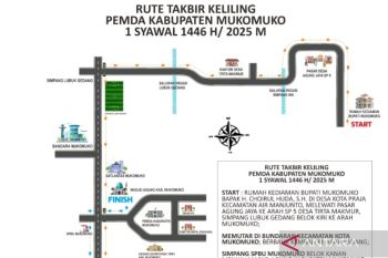 Pemkab Mukomuko gelar takbir keliling hari raya Idul Fitri 1446 H