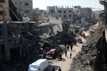 Muslim Gaza berlebaran di tengah kondisi memilukan