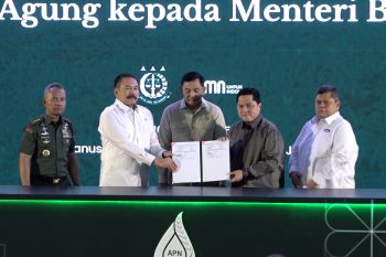 Kejagung serahkan 221ribu lahan sawit hasil sitaan ke Kementerian BUMN
