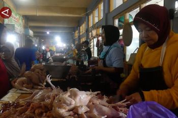 Meski harga melonjak, warga Temanggung serbu kios daging sapi dan ayam