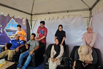 Layanan pijat tunanetra di Posko Mudik Lebaran Pelabuhan Batu Ampar