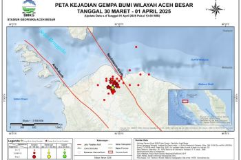Aceh Besar records 47 tremors due to Seulimeum Fault activity
