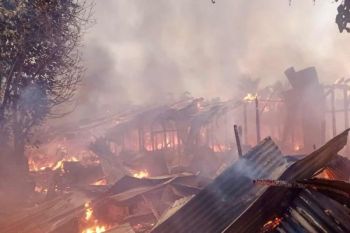 18 rumah dinas TNI di Aceh ludes terbakar