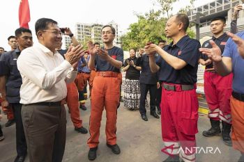 Pemimpin Myanmar sampaikan terima kasih kepada tim penyelamat China