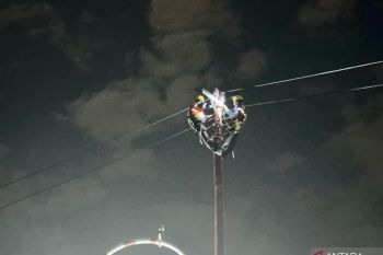 PLN pulihkan jaringan  listrik pasca-hujan badai di Palembang