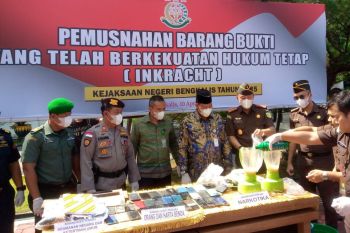 Kejari Bengkalis musnahkan barang bukti narkoba dari 56 perkara