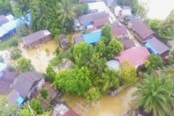 Akses jalan penghubung dua kecamatan di Kapuas terputus akibat banjir