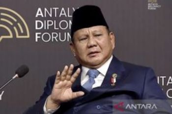 Prabowo Bagikan Visinya Untuk Indonesia di Antalya Diplomacy Forum