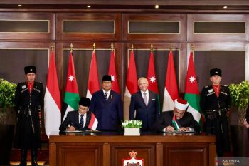3 MoUs, 1 pact inked during Prabowo's Jordan visit