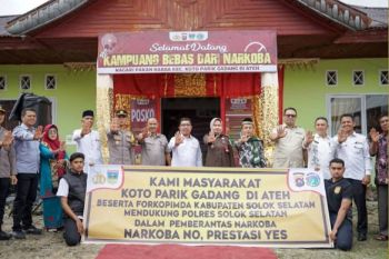 Pemkab dan Polres Solok Selatan tandatangani kesepakatan kampung bebas narkoba