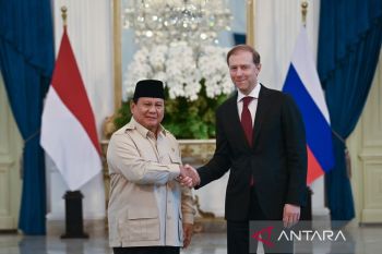 Prabowo terima kunjungan Wakil PM Rusia di Istana Merdeka