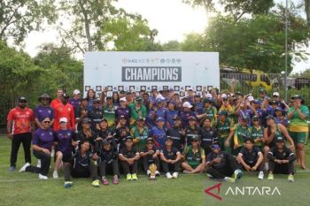 Timnas cricket putri Indonesia juara Kartini T20 Bali