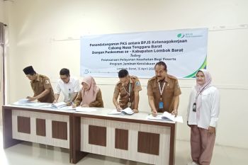 BPJS Ketenagakerjaan perbarui kerja sama dengan Puskesmas Lombok Barat