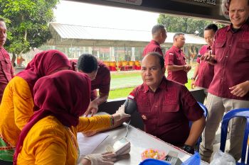 Lapas Narkotika-Kodim 0421 gelar donor darah peringati HBP