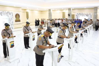 Kapolres  Pekalongan Kota dilantik sebagai Dirtahti Polda Jateng