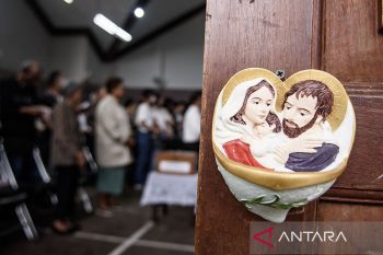 Ibadah misa Kamis Putih di GSG Arcamanik Bandung