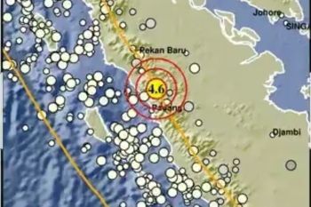 Gempa 4,6 Magnitudo guncang Padang Panjang pada Sabtu malam