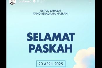 Presiden Prabowo: Paskah momentum pererat persaudaraan dan harmoni bangsa