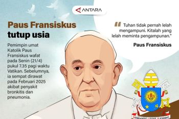 Paus Fransiskus tutup usia