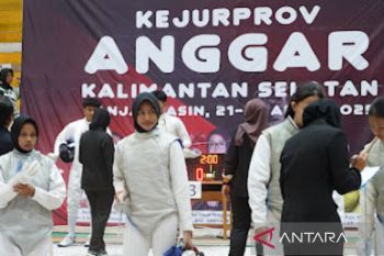 Ratusan atlet ikut Kejurprov Anggar Kalsel 2025 di Banjarmasin