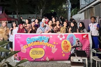 "Honda Anugerah Perdana bersama komunitasnyamemperingati hari Kartinidengan Kegiatan scoopy velocreativity"