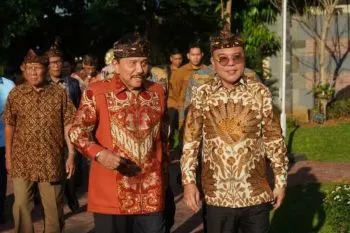 Sufmi Dasco kunjungi Keraton Majapahit Jakarta temui Hendropriyono