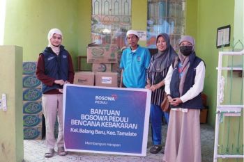 Bosowa Peduli salurkan bantuan kepada korban kebakaran di Tamalate Makassar