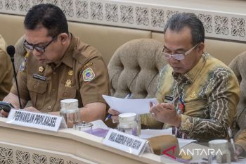 Plt Sekdaprov Kalsel RDP bersama Komisi II DPR RI