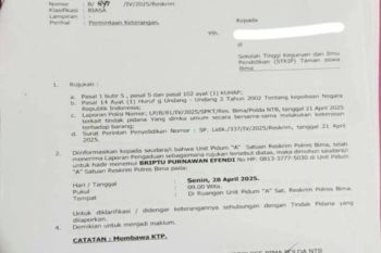 Rusak mobil Wabup Bima, Empat mahasiswa STKIP Tamsis diperiksa