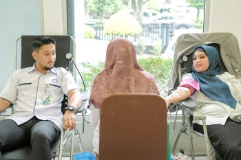 BPJS Ketenagakerjaan gelar donor darah semarakkan serikat pekerja