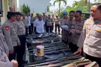 Polres Magetan cek kelengkapan ratusan senjata api milik anggota
