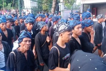 Ribuan warga Badui bergerak ke Kota Serang