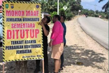 Siapkan anggaran Rp3,32 M, Pemprov Riau perbaiki Jembatan Sei Rokan